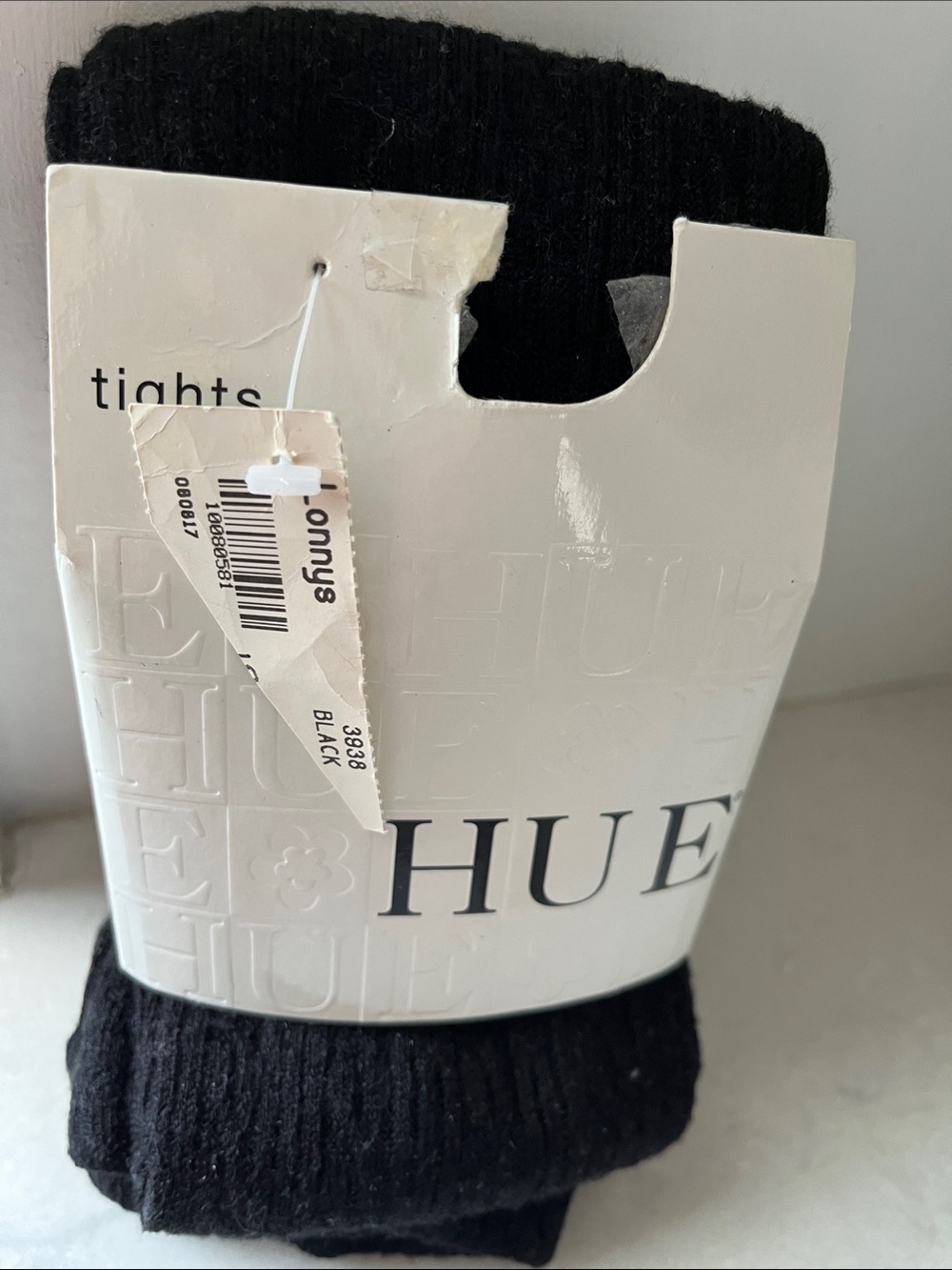 NWT HUE Black Cable Sweater Tight M/L